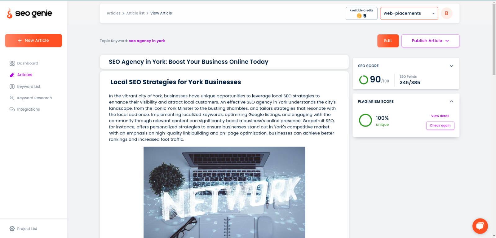 SEO Genie - SEO Scoring